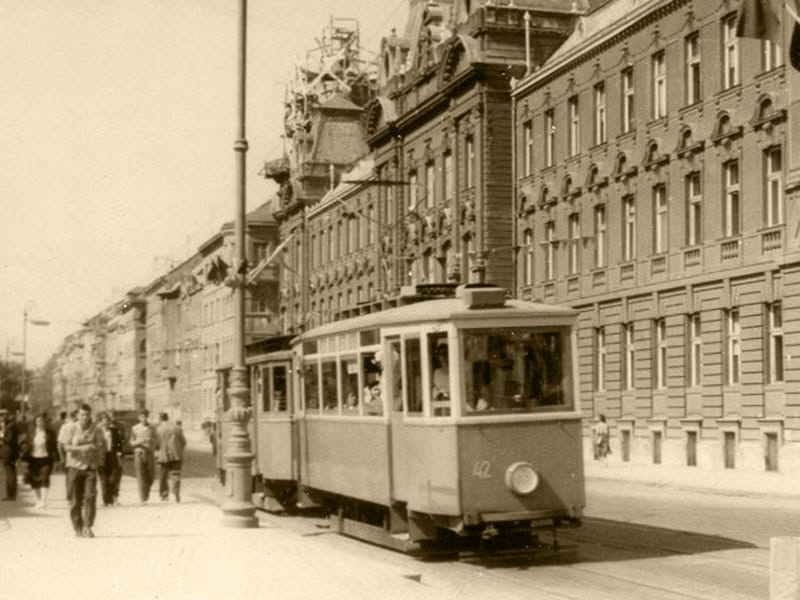 Tramvaj u ulici Antuna Mihanovića 1923. godine